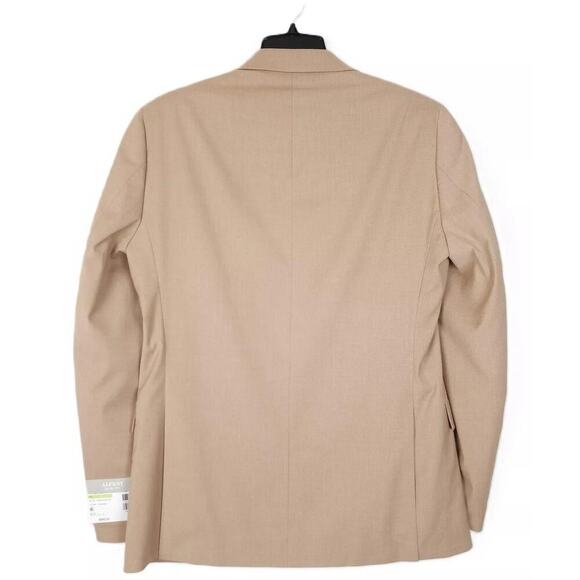 Alfani Men's Slim-Fit Stretch Solid AlphaTech Suit Jacket Caramel Tan 44L NWT - Picture 3 of 4
